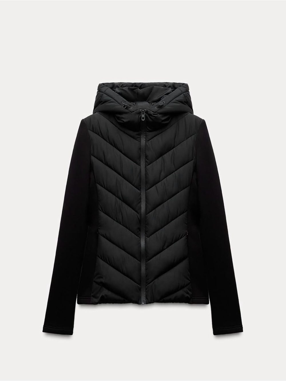 NWOT Zara black puffer contract jacket